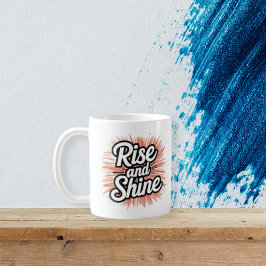 Motivational Rise and Shine Mug - Morning Inspirat Koffiemok