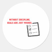 Motivational Stickers "Discipline"  (Voorkant)