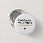 Motivational Success Gift  Ronde Button 3,2 Cm (Voorkant /achterkant)