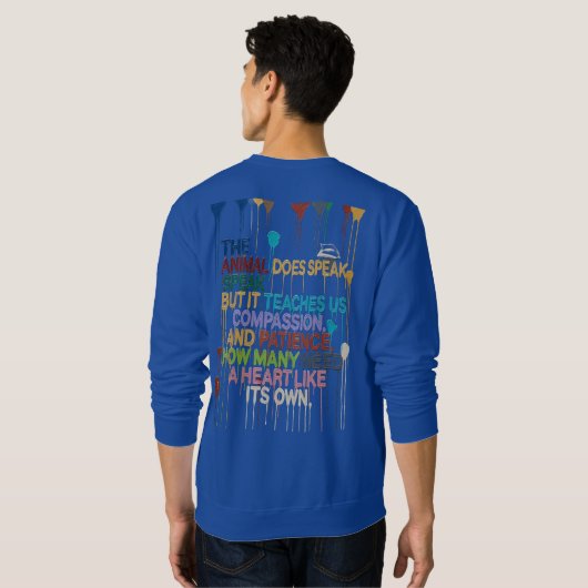 Motivational Sweatshirt – Bold Words for a Brave S (Dos entier)