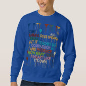 Motivational Sweatshirt – Bold Words for a Brave S (Devant)