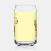 Motivational text and horse blikvorm glas (Links)