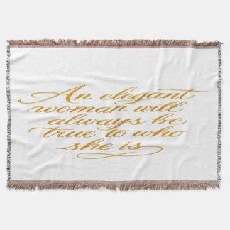 Motivational Women's Quote Blanket Deken