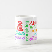 Motivational Word Collage Mug (Centre)