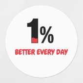 Motivational words -1% Better Every Day Labels (Design 2)