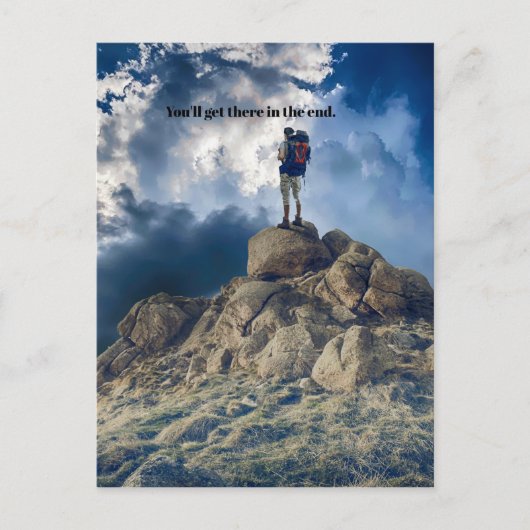 Motivational You'll Get There Carte postale (Devant)