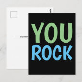 MOTIVATIONELE JOU ROCK POSTKAARTEN (Voorkant / Achterkant)