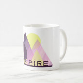 Motivationnel Art Moderne "INSPIRE" Mug Classique (Devant droit)