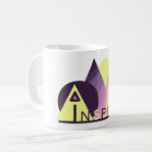 Motivationnel Art Moderne "INSPIRE" Mug Classique (Devant gauche)