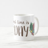 Motivationnel calligraphie plume gemme mug (Devant droit)