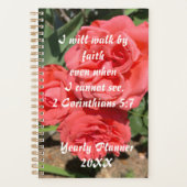 Motivationnel Christian Floral Bible Verse (Devant)