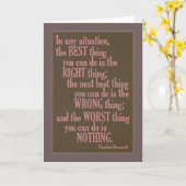 Motivationnel "Faire quelque chose" Citer carte de (Fleur jaune)