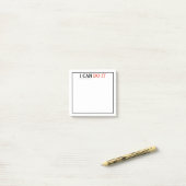Motivationnel Je PEUX LE FAIRE Post-It Notes (Sur un bureau)