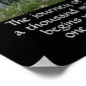 motivationnel nature poster zen citer le voyage (Coin)