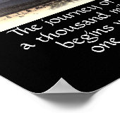 motivationnel nature poster zen citer le voyage (Coin)