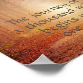 motivationnel nature poster zen citer le voyage (Coin)