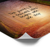 motivationnel nature poster zen citer le voyage (Coin)