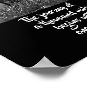 motivationnel nature poster zen citer le voyage (Coin)