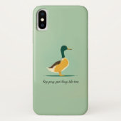 Motivationnel, simple coque iphone de canard (Dos)