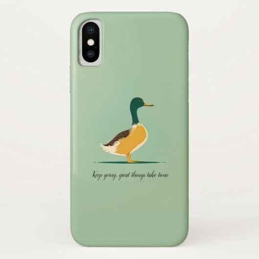 Motivationnel, simple coque iphone de canard (Dos)
