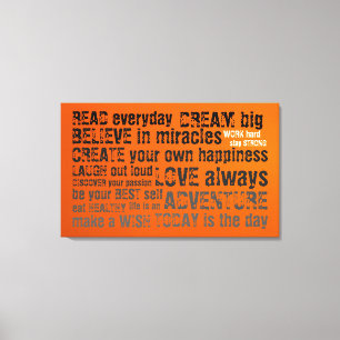 Motivatonal Quotes Canvas Afdrukken
