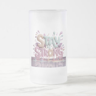 Motiveer om sterk te blijven matglas bierpul