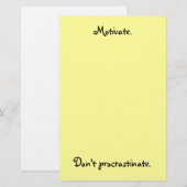 Motiveren. Verraad je niet. Briefpapier (Voorkant / Achterkant)