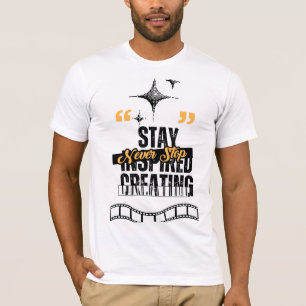 Motiverend Filmmaakster Maker Script Tekst Grafisc T-shirt