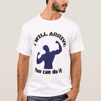 Motiverend Fitnessontwerp T-shirt