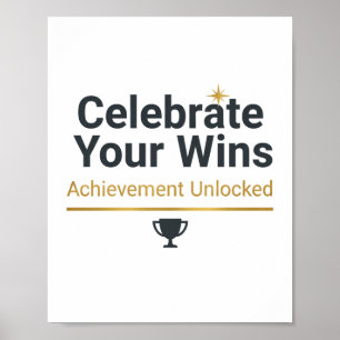 Motiverend geschenk voor succes poster