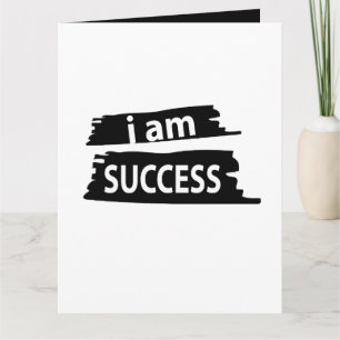 Motiverend Ik ben Succes Motiverend Kaart