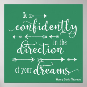 Motiverend Inspirerend Ga Vol Vertrouwen Dromen Poster