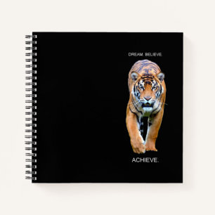 Motiverend Inspirerend Succes Tijger Elegant Notitieboek