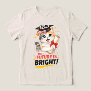 Motiverend kat afstudeer T-shirt