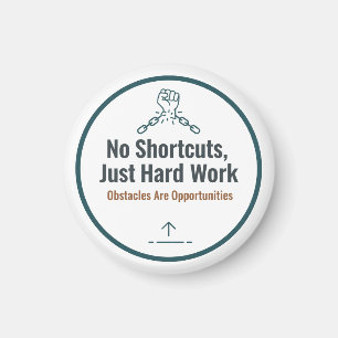 Motiverend Ontwerp met Hard Werk Citaat – Geen Sne Magneet