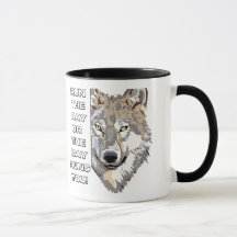 Motiverend Wolf Quote T-Shirt - Jij Bestuurt de Da