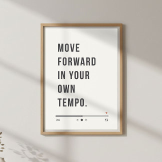 Motiverende citaat wanddecoratie, Groeimindset  Poster