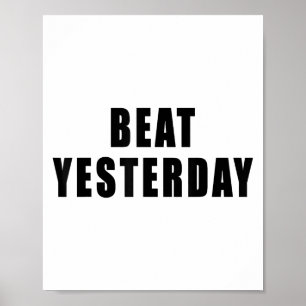 Motiverende Citaten om Gisteren te Overwinnen Poster