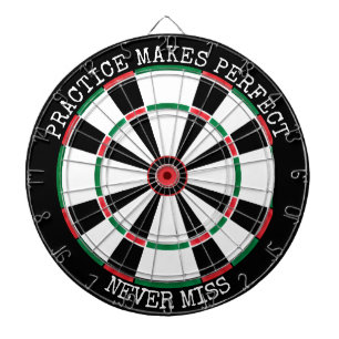 Motiverende Dartbord Muur Kunst Oefenquote