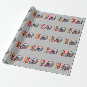 Motiverende Droom Geloof Bereik Voetbal Cadeaupapier