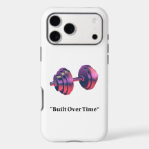 Motiverende Dumbbell iPhone Hoes 'Gebouwd in de Ti