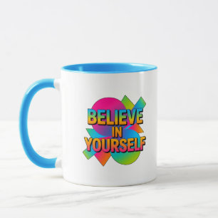 Motiverende gift om in jezelf te geloven mok