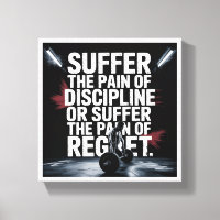Motiverende Gym Muur Kunst - Lijd de Pijn van Dis