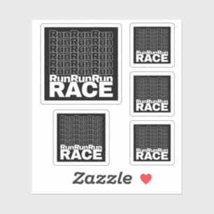 Motiverende hardloopcitaat voor in training - Ren Sticker
