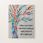 Motiverende Inspirerende Spreuk Legpuzzel (Verticaal)