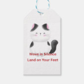 Motiverende kat graphics cadeaulabel (Voorkant)