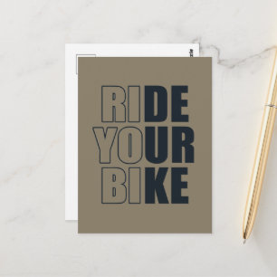 Motiverende Mountainbike Quote - Grappige Fiets Briefkaart