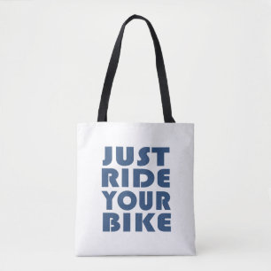 Motiverende Mountainbike-quote - Grappige fietsen Draagtas