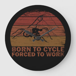 Motiverende Mountainbike-quote - Grappige fietsen Grote Klok