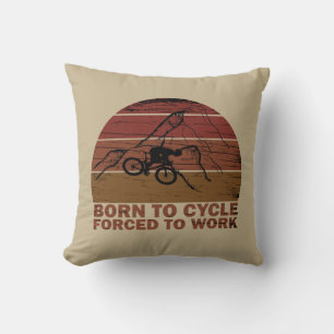 Motiverende mountainbike-quote - Grappige fietsen Kussen